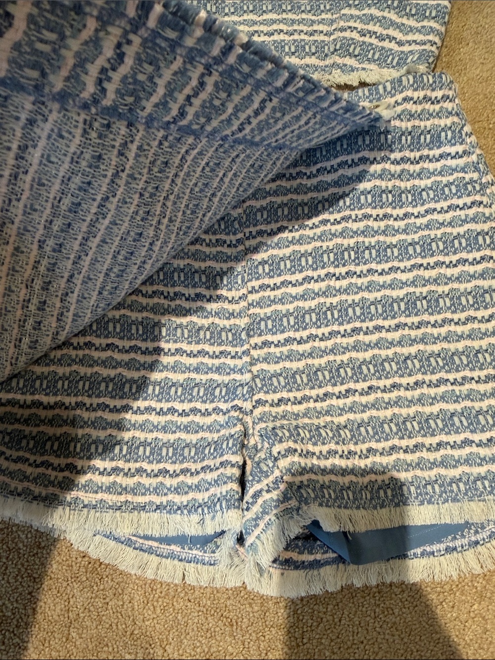 House of Harlow 1960 Blue and White Striped Two-Piece Skirt Set - Picture 6 of 10